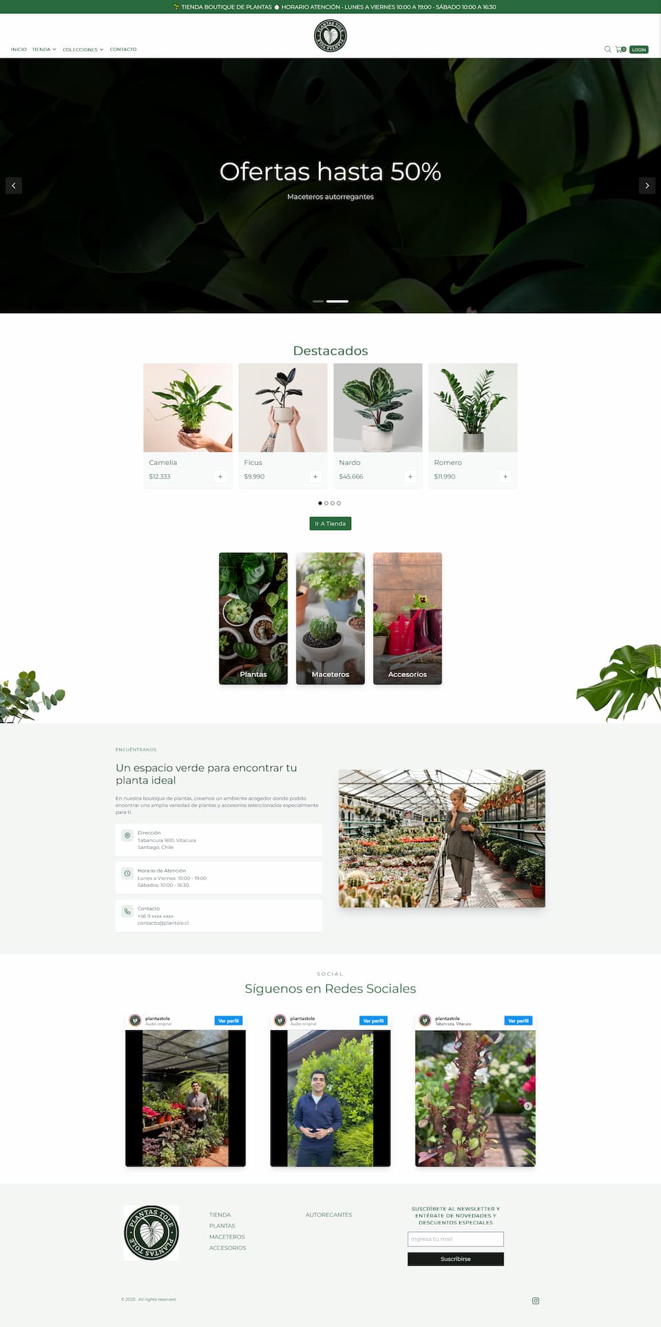 PLantas Tole website